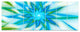Blue Fractal Shining Bright Star, Abstract Canvas Art Print, 83"x32", 7 Panels
