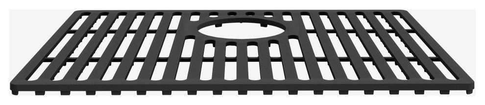 VIGO Silicone Protective Bottom Grid for Single Bowl Kitchen Sink, Matte Black, 19"lx14"w