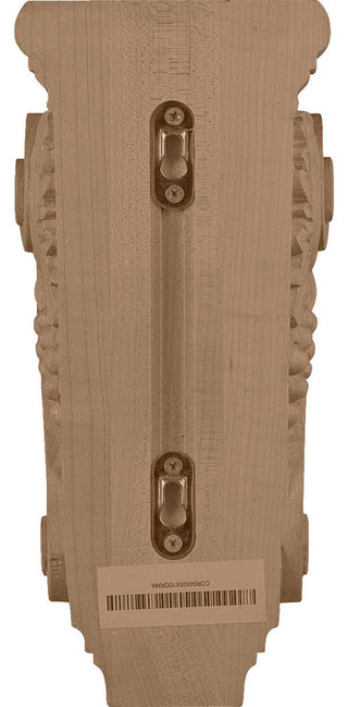 4 7/8"W x 5 1/2"D x 10 7/8"H Medium Grape Bunches Corbel, Alder