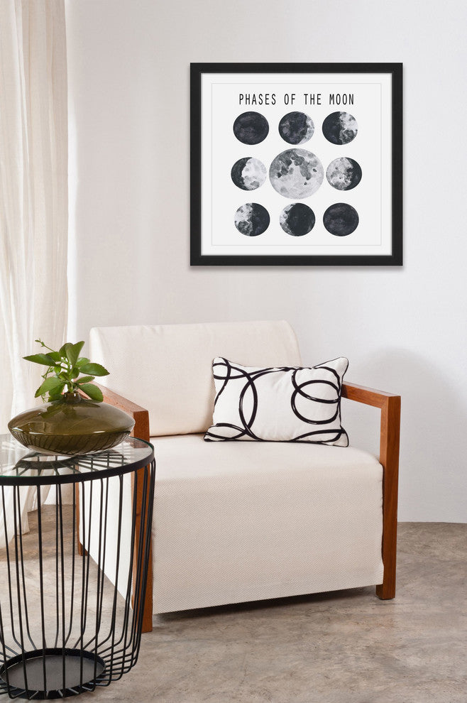 "Moon Phases" Framed Painting Print