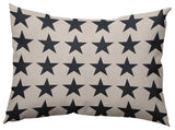 Stars Polyester Indoor Pillow, Blue, 14"x20"