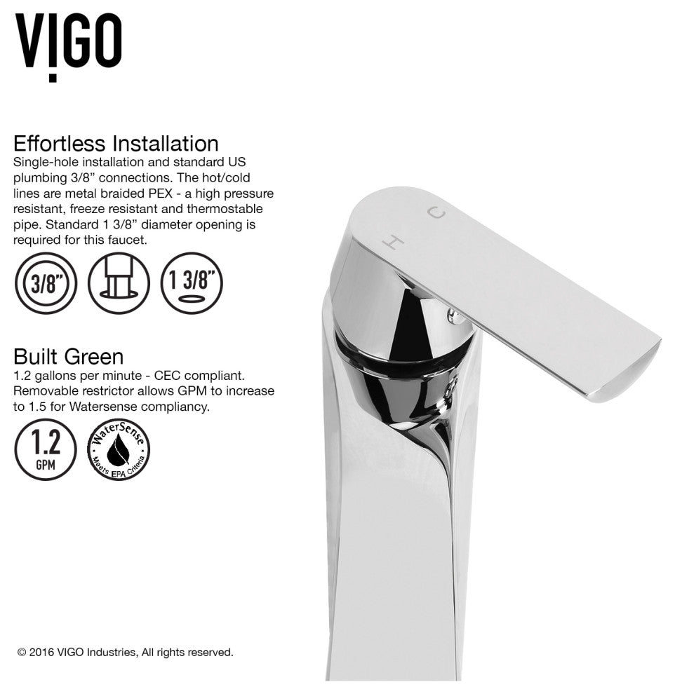 VIGO Brown and Gold Fusion Glass Vessel Sink and Faucet Set, Chrome