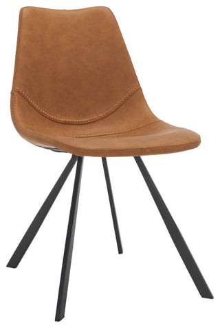 Safavieh Kayne Dining Chair, Cognac/Black
