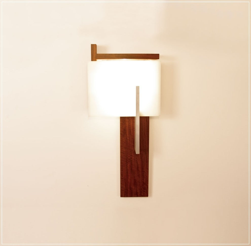 Oris - LED Wall Sconce, Wood: Oiled Walnut