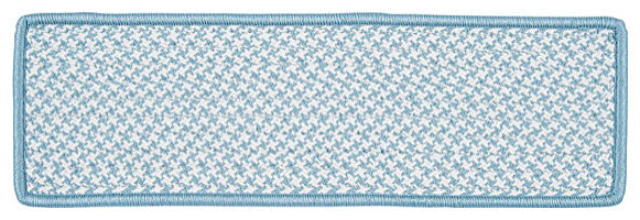 Colonial Mills Stair Tread Outdoor Houndstooth Tweed Sea Blue Stair Tread