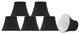 30271-6 Small Bell  Chandelier Clip On Lamp Shade Black 3"x5"x4"