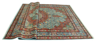 Super Vintage Distressed All Lt. Blue/Rust Rug, 7'1 x 10'1