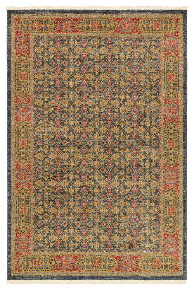 Unique Loom Navy Blue Jefferson Palace 6' 0 x 9' 0 Area Rug