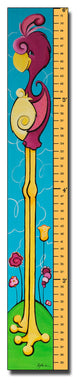 ''6 Foot Growth Chart, Flamingrow'' Canvas Art by Sylvia Masek