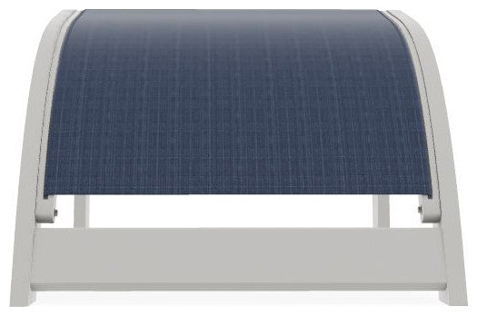 Adirondack Sling Outdoor Ottoman, Mavi/Snow