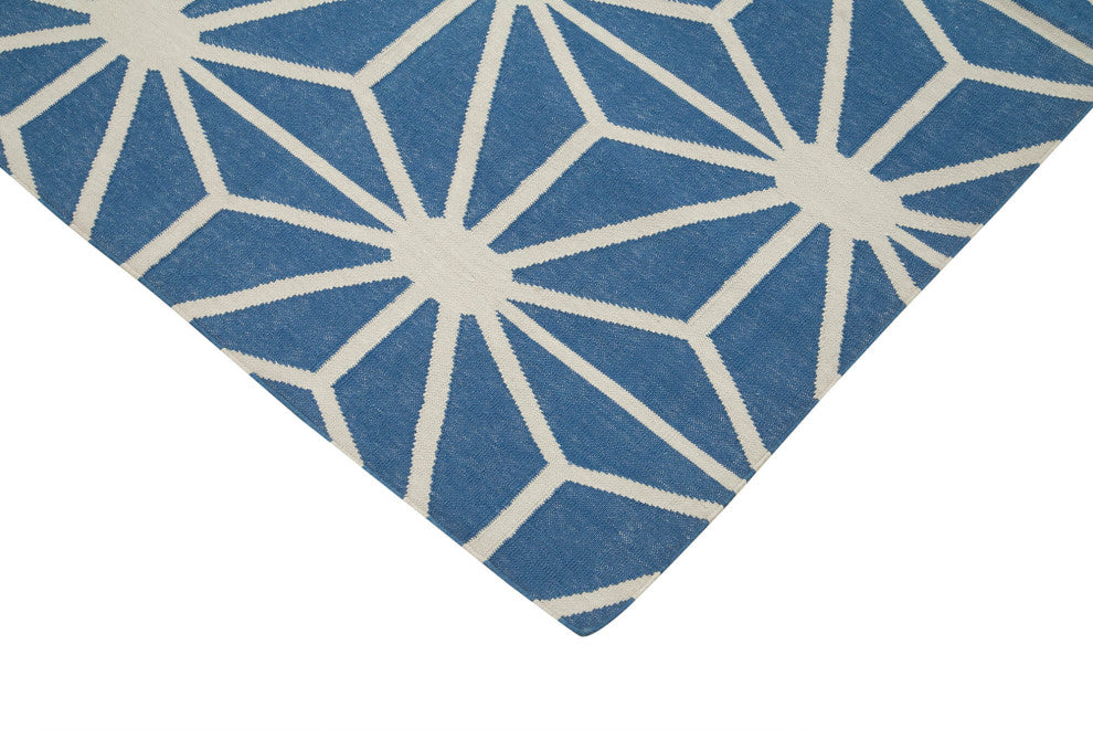Rug N Carpet - Handmade Wool 3' 8'' x 5' 6'' Flatweave Dhurrie Kilim Rug