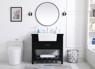 Home Living 22" Farmhouse Black-Light Bathroom Vanity
