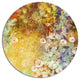 Little Flowers With Soft Green Leaves, Flower Round Wall Art, 11"