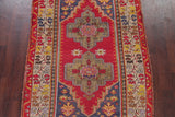 Consigned, Traditional Antique Oriental Hand-Knotted Turkish Area Rug, Red, 5x7