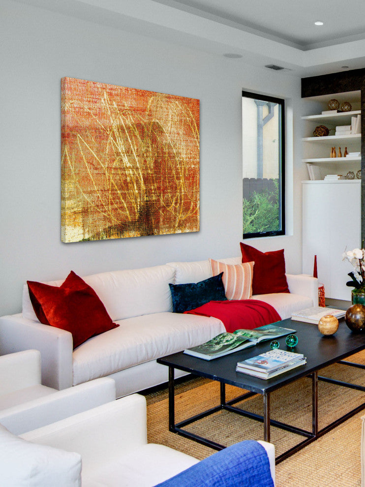 "Analog II" Painting Print on Canvas by Aryai