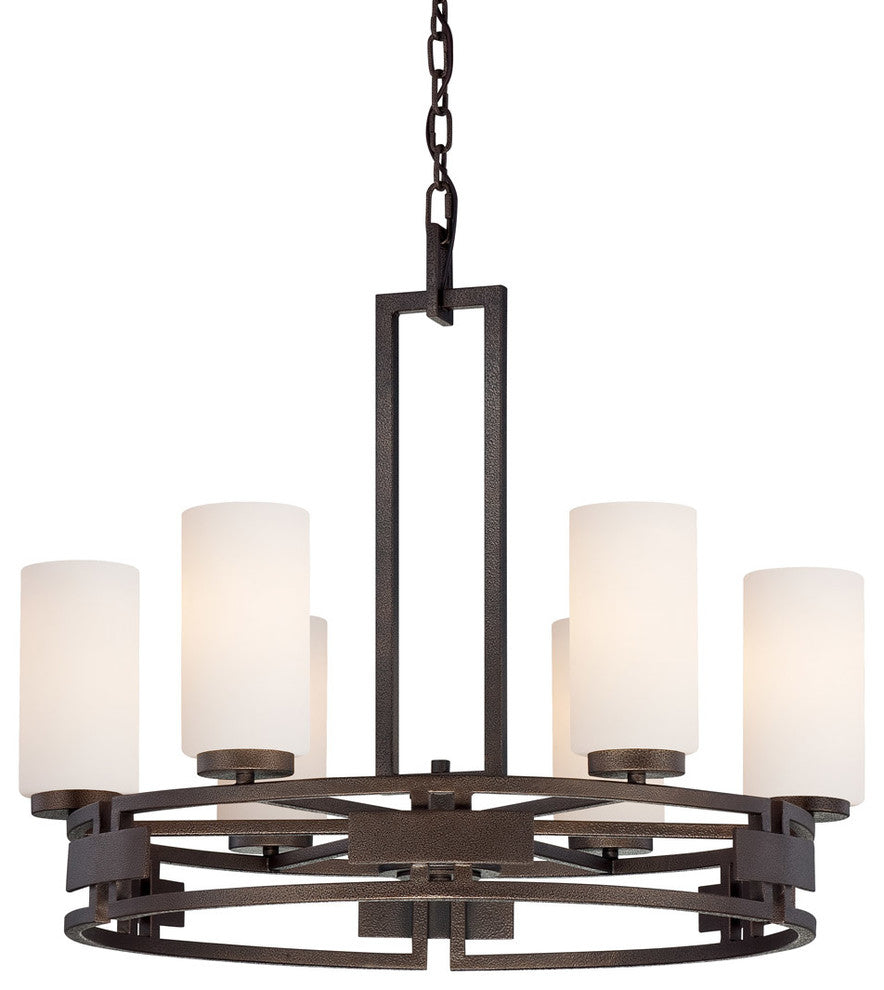Del Ray 6-Light Chandelier, Flemish Bronze