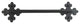 Classic Spanish Club Iron Towel Bar SBHTB2, Black, 12"