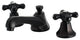 Kingston Brass Widespread Bathroom Faucet With Brass Pop-Up, Oil Rubbed Bronze