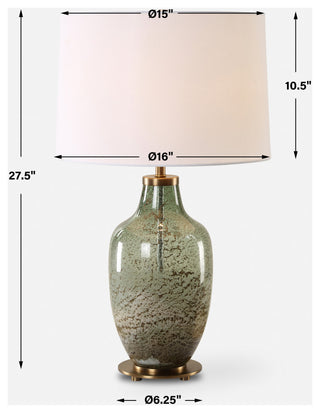 Uttermost Chianti Olive Glass Table Lamp