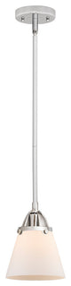 Small Cone Mini Pendant, Polished Chrome, Matte White, Matte White
