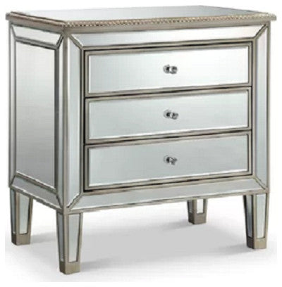 Zaria Mirrored Nightstand