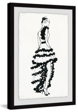 "Flamenco Vogue" Framed Painting Print, 12"x18"