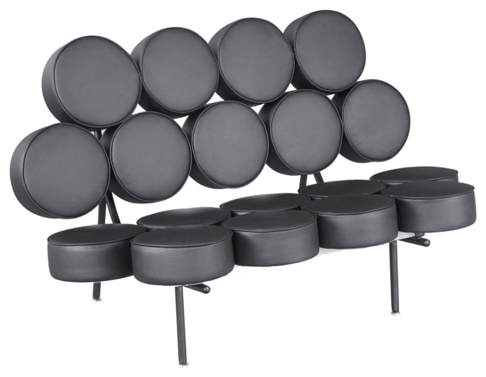 Modern Classics Circle Sofa, Black