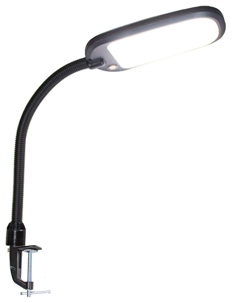 Clamp-On LED Bright Reader Natural Daylight Full Spectrum Desk Lamp--Perfect Sit
