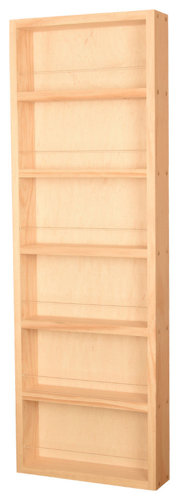 Meadow On the Wall Spice Rack 42"h x 11"w x 2.5"d, Unfinished