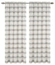 Deneuve Drapery Curtain Panels, Gray