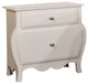 Roxana Transitional Nightstand, White Finish