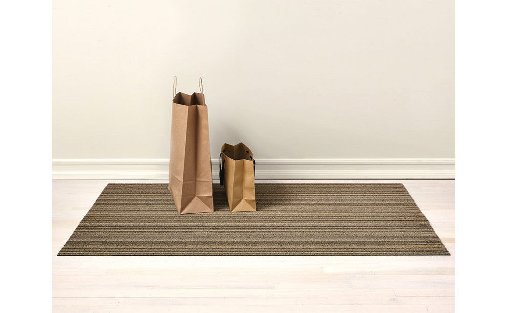 Skinny Stripe Shag, Mushroom, 36"x60"