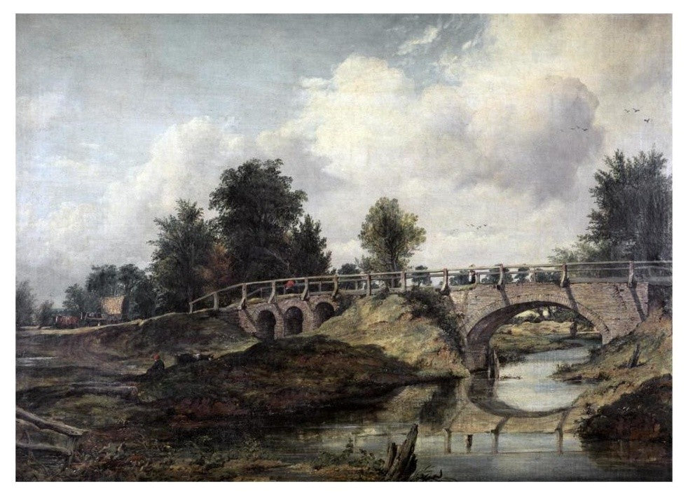 "Bridge Over The River Stour" Paper Print by Frederick William Watts, 32"x23"