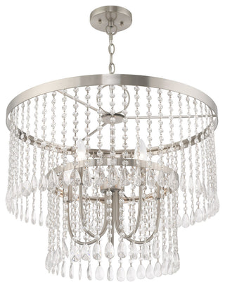Livex Lighting Brushed Nickel 5-Light Pendant Chandelier