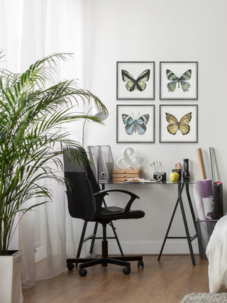 Fly Like a Butterfly Quadriptych, Set of 4, 12x12 Panels