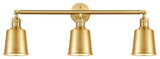 Addison 3 Light Bath Vanity Light, Satin Gold, Satin Gold