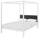 Modern Contemporary Queen Platform Bed Frame, Metal Steel, Multi/Gray