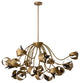Antique Brass Chandelier, Eichholtz Corrientes