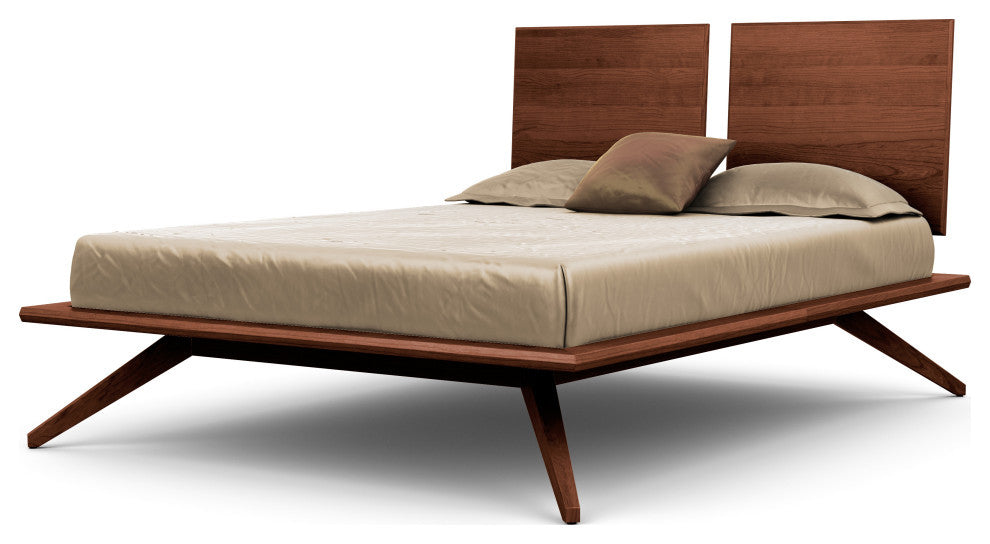 Copeland Astrid Bed With 2 Headboard Panels, Cognac Cherry, Cal King