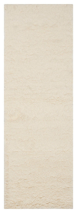 Safavieh Flokati FLK150A 4' Square Ivory Rug