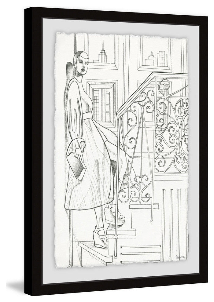 "The Little Staircase" Framed Painting Print, 30"x45"
