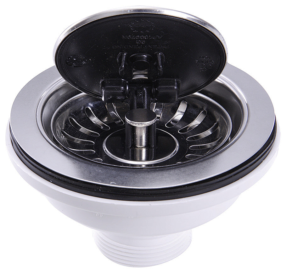 Nantucket Sinks NS35LCC-CH Flip Top Crumb Cup Kitchen Sink Drain In Chrome