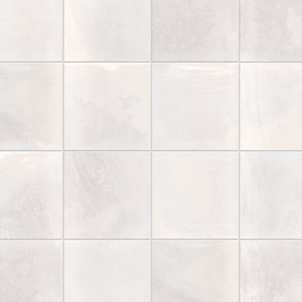 Kings Luxe Tradition Square White Ceramic Wall Tile