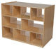 38"H Double Storage Island With Acrylic