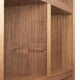 Contemporary Large Thick Wood Modular Shelves, Walnut
