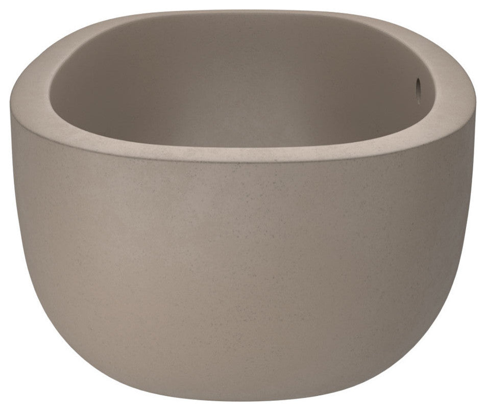 Avalon NativeStone Freestanding Soaking Tub, Earth, 62"