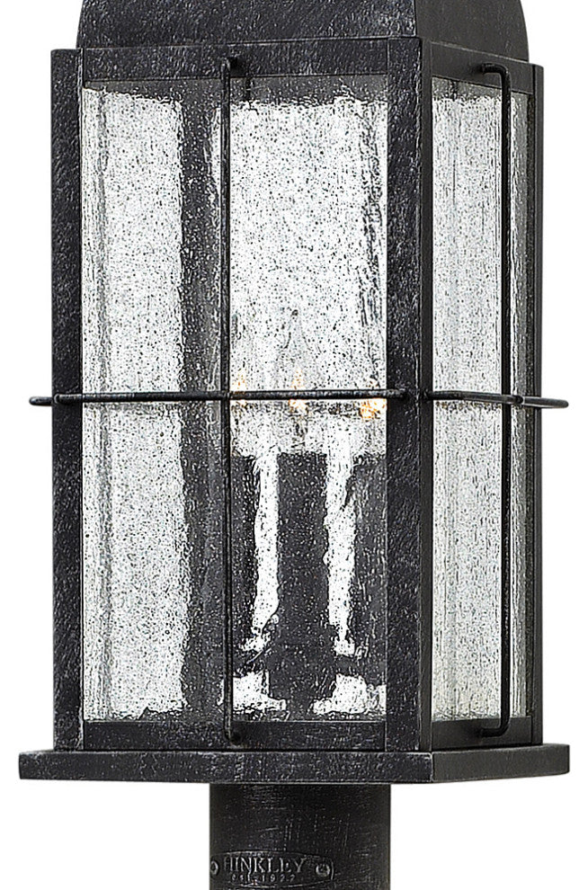 Hinkley Bingham Large Post Top Or Pier Mount Lantern, Greystone
