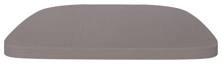 Perry Poly Resin Wood Square Seat w/Rounded Edges for Metal Barstools-Set of 4,