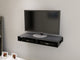 Double Wide Wall Mounted Glass Top Cabinet, Large