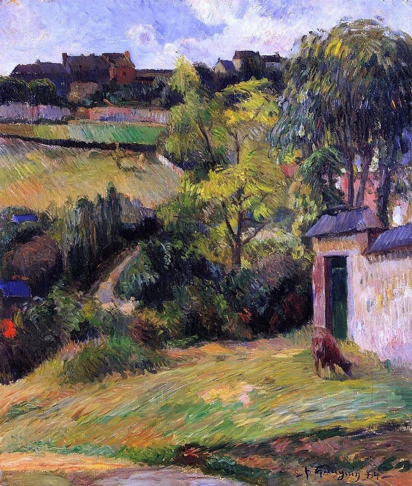Paul Gauguin Rouen Suburb Wall Decal